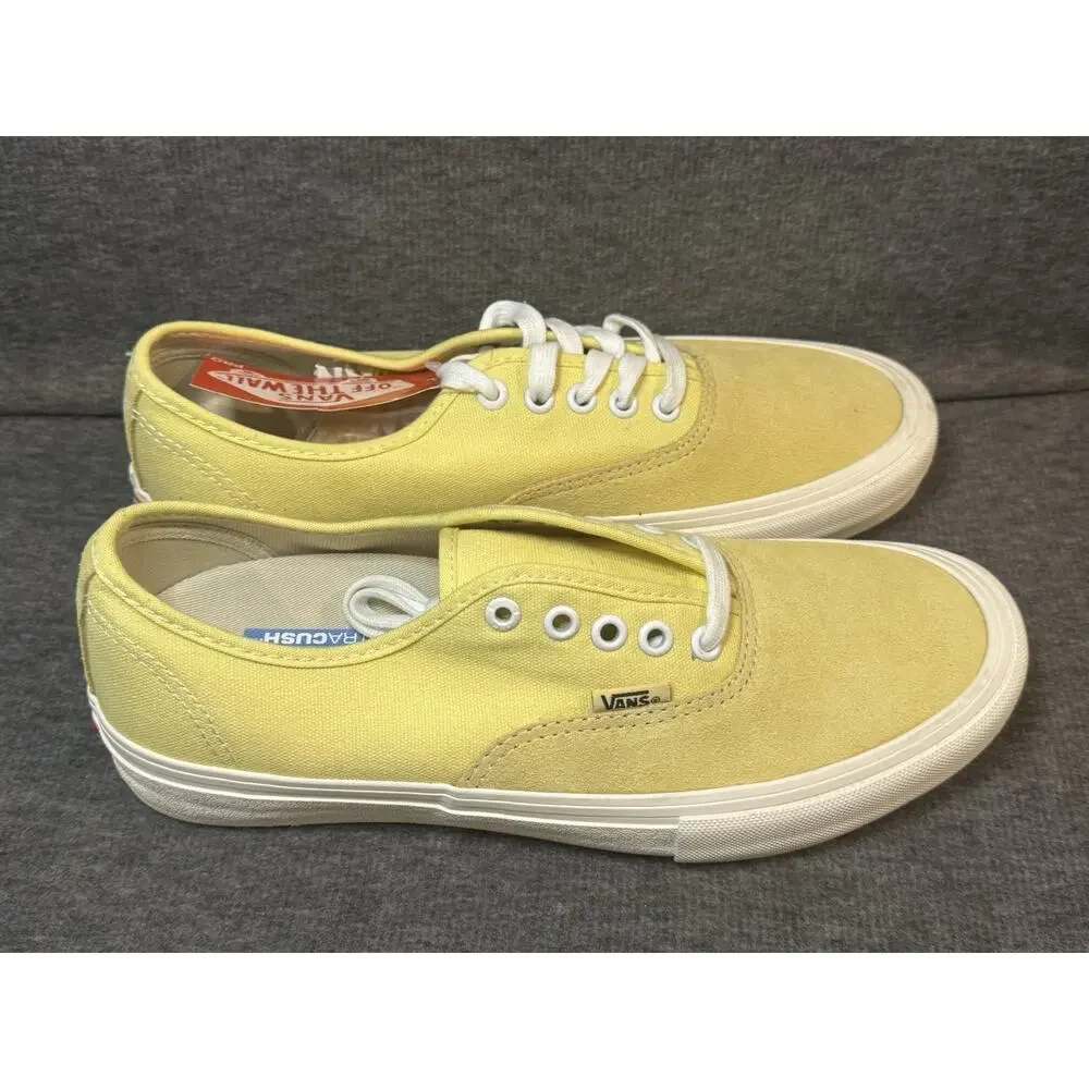 Vans Authentic Pro Pale Banana Marshmallow Rare Extra Laces- Men's Size 8 New